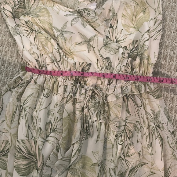 NWT Gal Meets Glam Cheryl Green Tropical Print Dress - Size 4 - Picture 10 of 11